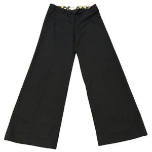 Milly Black Wide Leg Wool Trousers Size 4